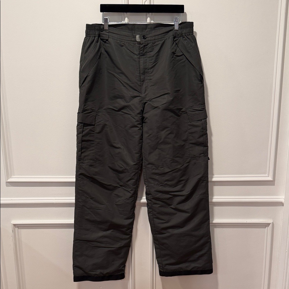 Pulse Men's Snow Ski Pants XL Gray Insulated Waterproof CargoWinter Snowboarding